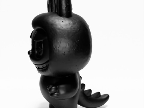 3D Printing Black Zimomo Tail The Monsters toy 3D Model
