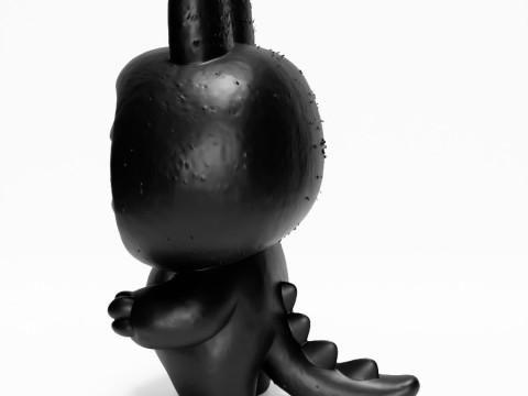 3D Printing Black Zimomo Tail The Monsters toy 3D Model