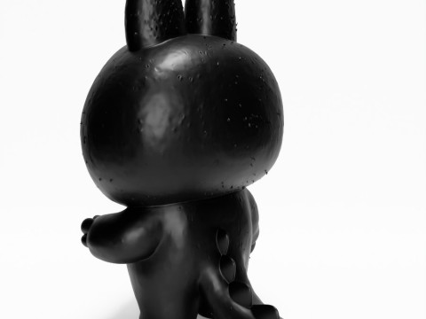 3D Printing Black Zimomo Tail The Monsters toy 3D Model