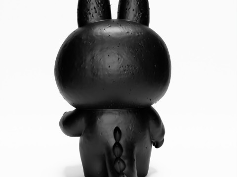 3D Printing Black Zimomo Tail The Monsters toy 3D Model