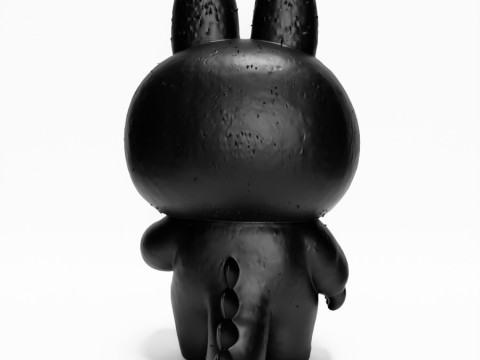 3D Printing Black Zimomo Tail The Monsters toy 3D Model