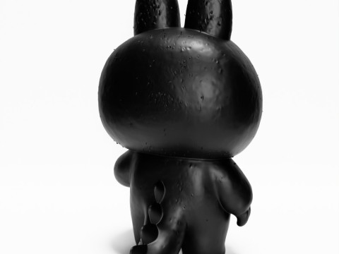 3D Printing Black Zimomo Tail The Monsters toy 3D Model