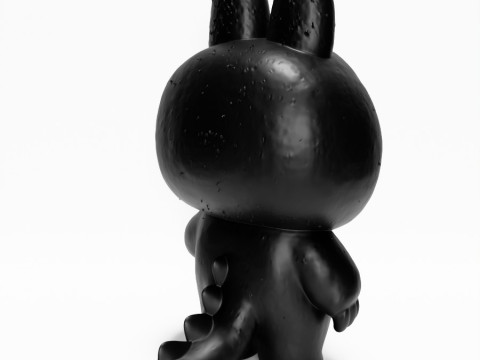 3D Printing Black Zimomo Tail The Monsters toy 3D Model