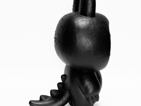 3D Printing Black Zimomo Tail The Monsters toy 3D Model