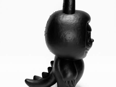 3D Printing Black Zimomo Tail The Monsters toy 3D Model