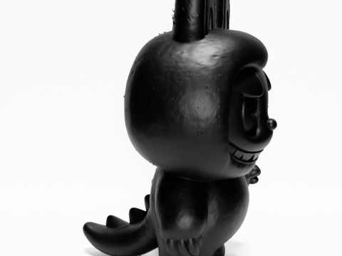 3D Printing Black Zimomo Tail The Monsters toy 3D Model