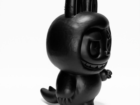 3D Printing Black Zimomo Tail The Monsters toy 3D Model