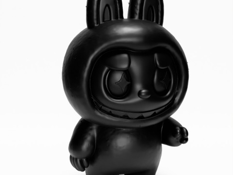 3D Printing Black Zimomo Tail The Monsters toy 3D Model