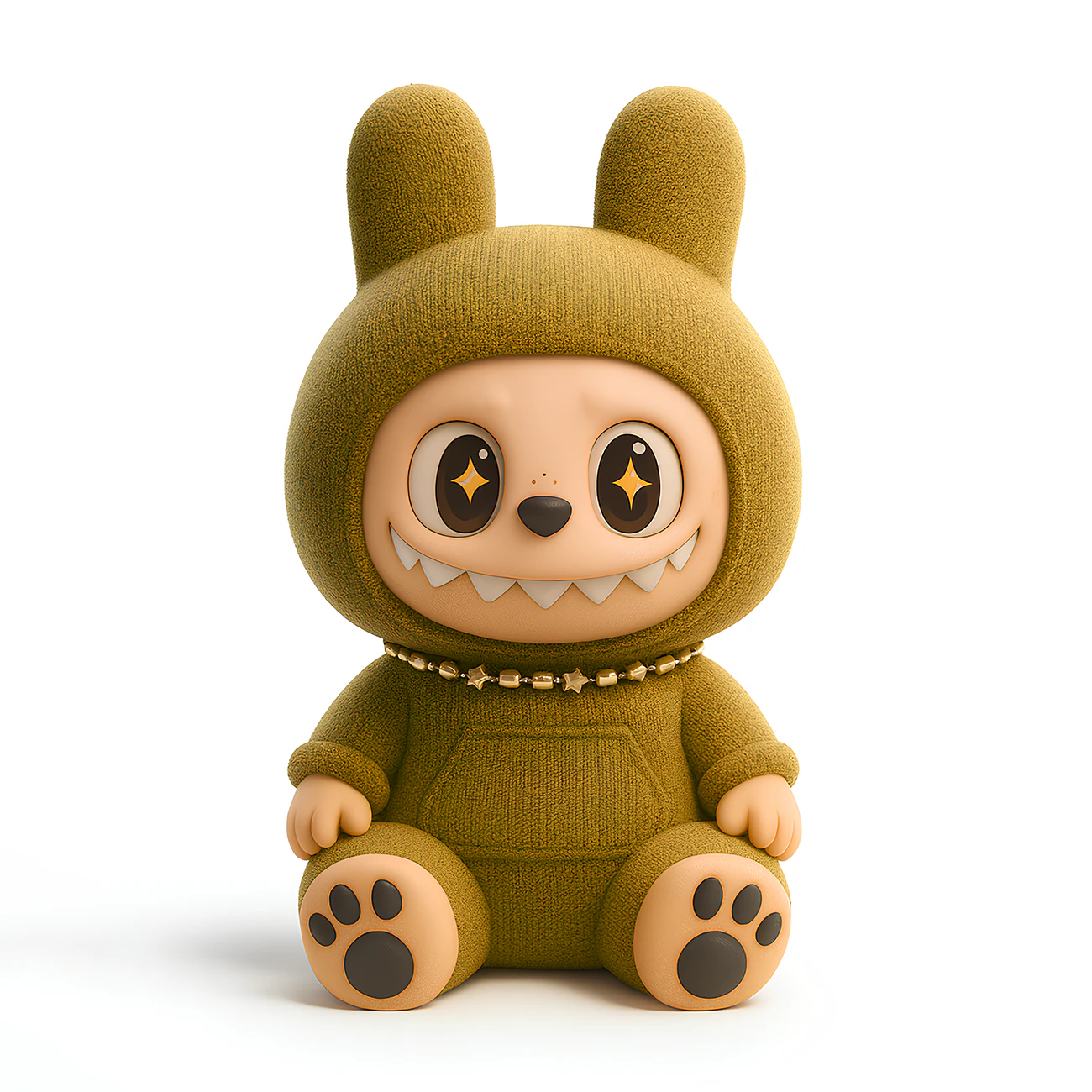 3D Printing Sacai Sit LabubuThe Monsters toy 3D Model .c4d .max .obj .3ds .fbx .stl .blend 