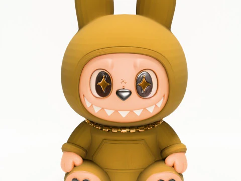 3D Printing Sacai Sit LabubuThe Monsters toy 3D Model
