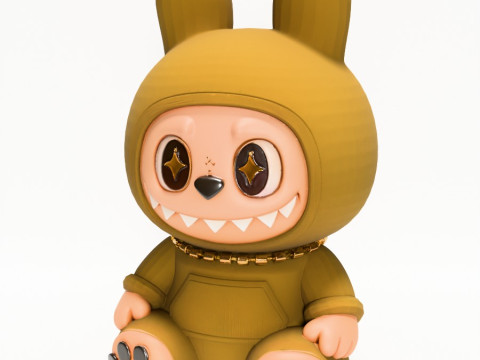 3D Printing Sacai Sit LabubuThe Monsters toy 3D 模型