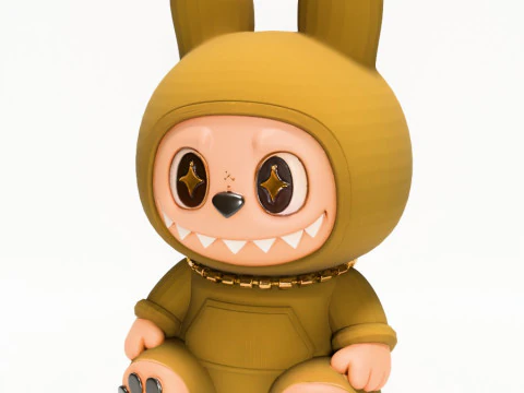 3D Printing Sacai Sit LabubuThe Monsters toy 3D Model