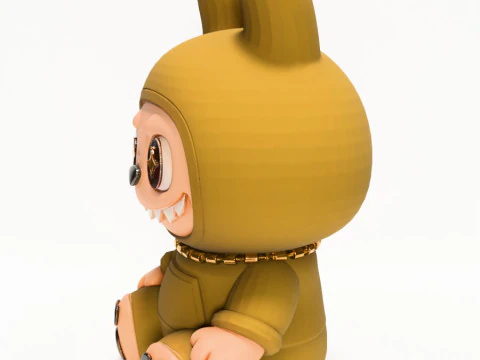 3D Printing Sacai Sit LabubuThe Monsters toy 3D Model