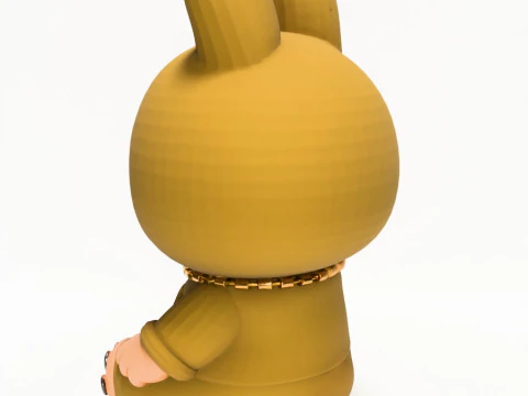 3D Printing Sacai Sit LabubuThe Monsters toy 3D Model