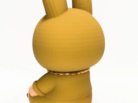 3D Printing Sacai Sit LabubuThe Monsters toy 3D Model