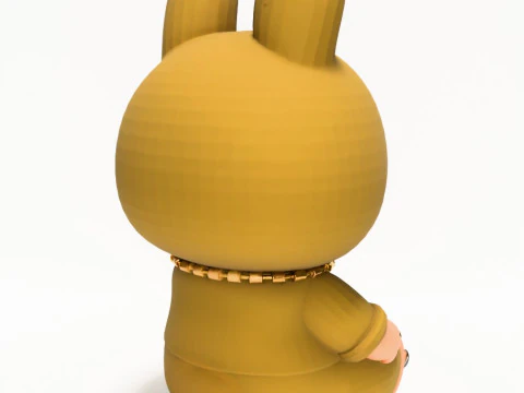 3D Printing Sacai Sit LabubuThe Monsters toy 3D Model