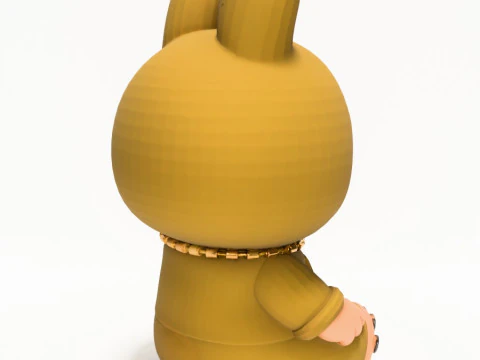 3D Printing Sacai Sit LabubuThe Monsters toy 3D Model