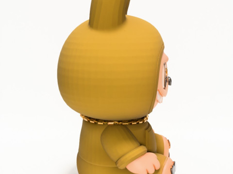 3D Printing Sacai Sit LabubuThe Monsters toy 3D 模型
