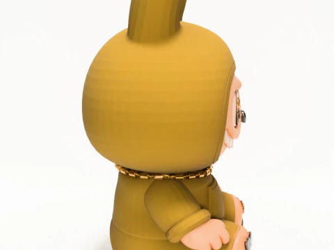 3D Printing Sacai Sit LabubuThe Monsters toy 3D Model