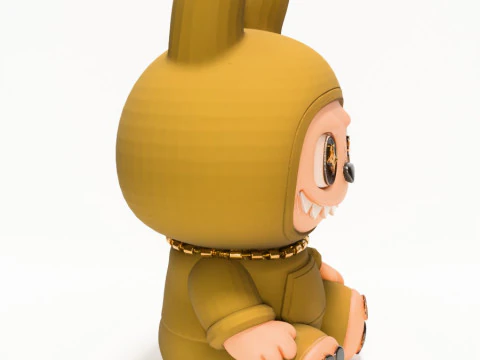 3D Printing Sacai Sit LabubuThe Monsters toy 3D Model