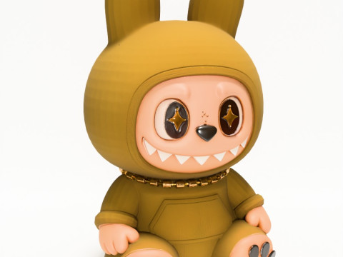 3D Printing Sacai Sit LabubuThe Monsters toy 3D 模型