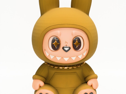 3D Printing Sacai Sit LabubuThe Monsters toy 3D 模型