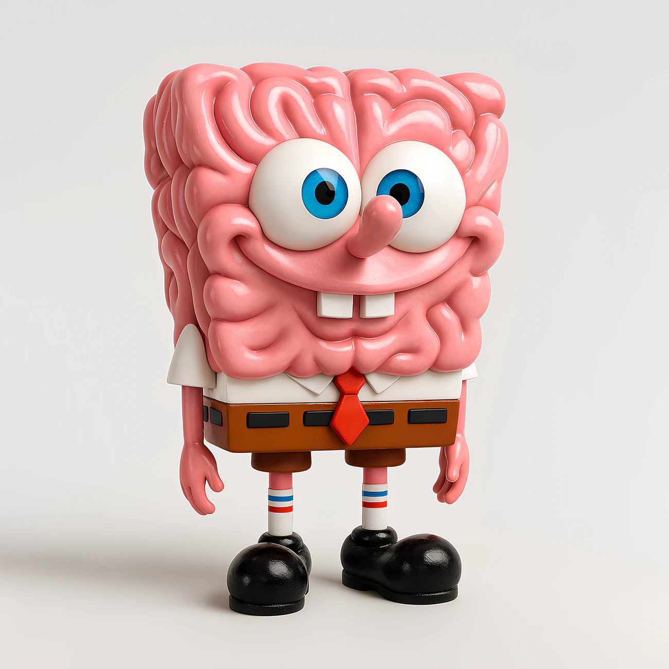 3D Printing SpongeBob SquarePants Slime Brain toy 3D Model .c4d .max .obj .3ds .fbx .stl .blend 