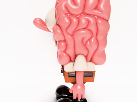 3D Printing SpongeBob SquarePants Slime Brain toy 3D 모델