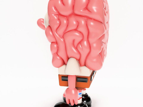3D Printing SpongeBob SquarePants Slime Brain toy 3D 모델