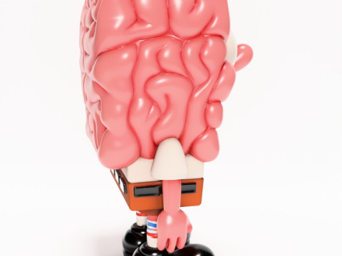 3D Printing SpongeBob SquarePants Slime Brain toy 3D 모델