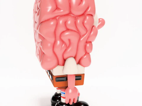 3D Printing SpongeBob SquarePants Slime Brain toy 3D Model