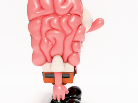 3D Printing SpongeBob SquarePants Slime Brain toy 3D 모델