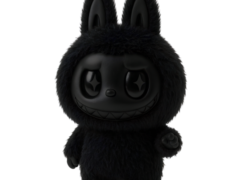 3D Printing Black Labubu The Monsters toy 3Dモデル