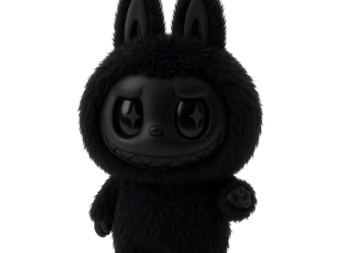 Mainan Labubu Hitam The Monsters Cetak 3D Model 3D