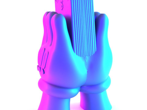 3D Printing Bills Glove Money Grip toy Model 3D