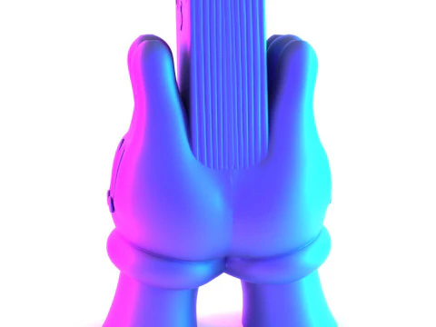 3D Printing Bills Glove Money Grip toy 3D Model