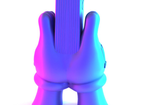 3D Printing Bills Glove Money Grip toy Model 3D