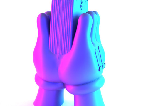 3D Printing Bills Glove Money Grip toy Model 3D