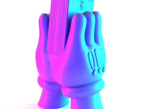 3D Printing Bills Glove Money Grip toy Model 3D