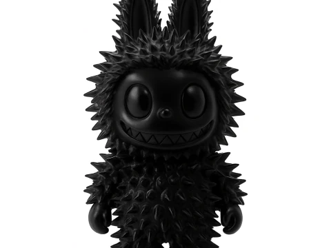 3D Printing Black Labubu Punk Grunge Thorn The Monsters toy 3D Model