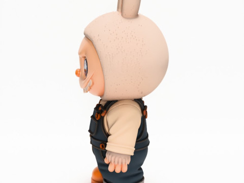 3D Printing Labubu Overalls The Monsters toy 3D Model