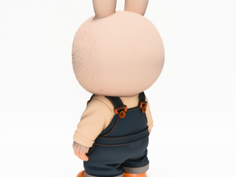 3D Printing Labubu Overalls The Monsters toy 3D Model