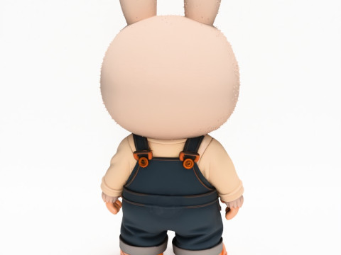 3D Printing Labubu Overalls The Monsters toy 3D Model
