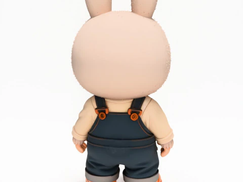 3D Printing Labubu Overalls The Monsters toy 3D Model