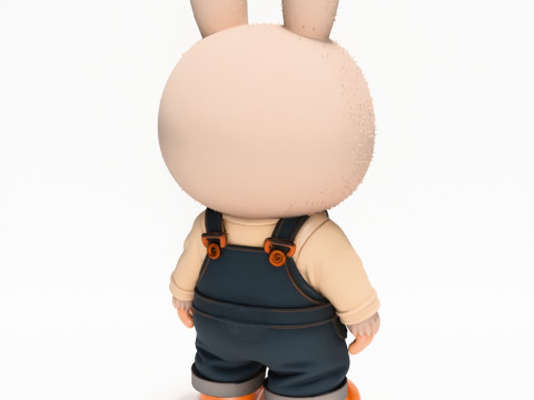 3D Printing Labubu Overalls The Monsters toy 3D Model