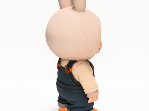 3D Printing Labubu Overalls The Monsters toy 3D Model