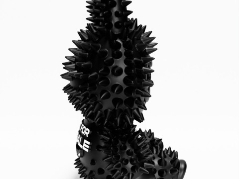 3D Printing Sit Black Labubu FAKE Punk Grunge Thorn The Monsters toy 3D 模型