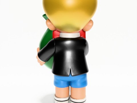 3D Printing Richie Rich Gold Billionaire Cashbag toy Model 3D