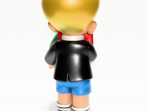 3D Printing Richie Rich Gold Billionaire Cashbag toy Model 3D