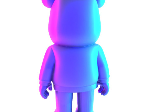 3D Printing Bearbrick x VLONE Hooded hype streetwear 2 toy 3D Model